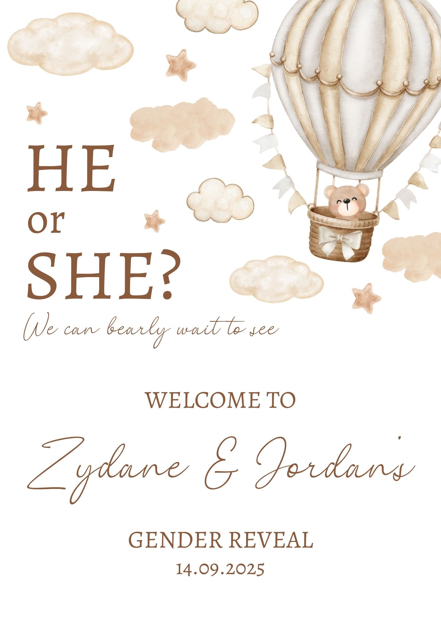 Neutral Gender Reveal - Digital File