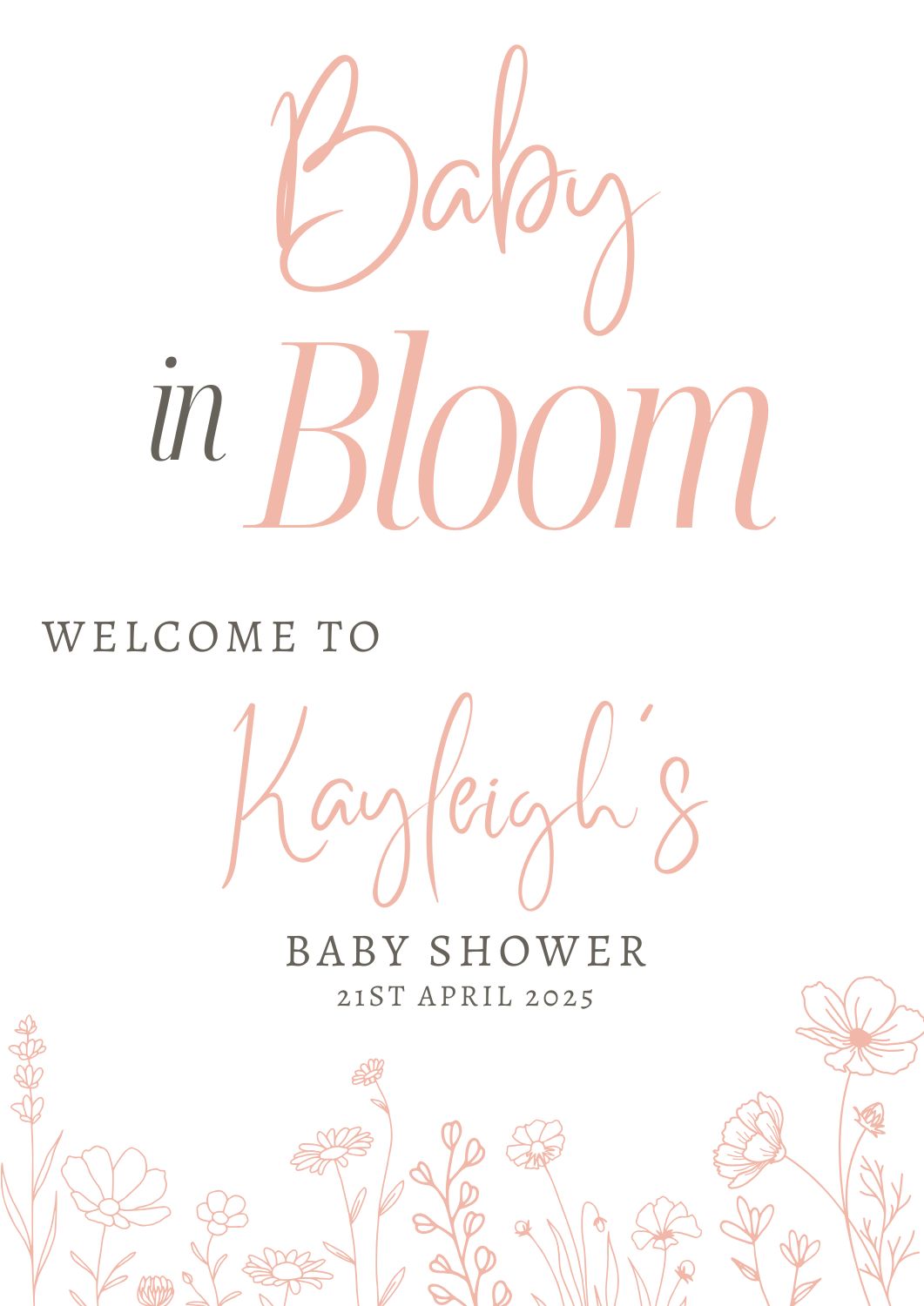 Baby In Bloom - Digital File