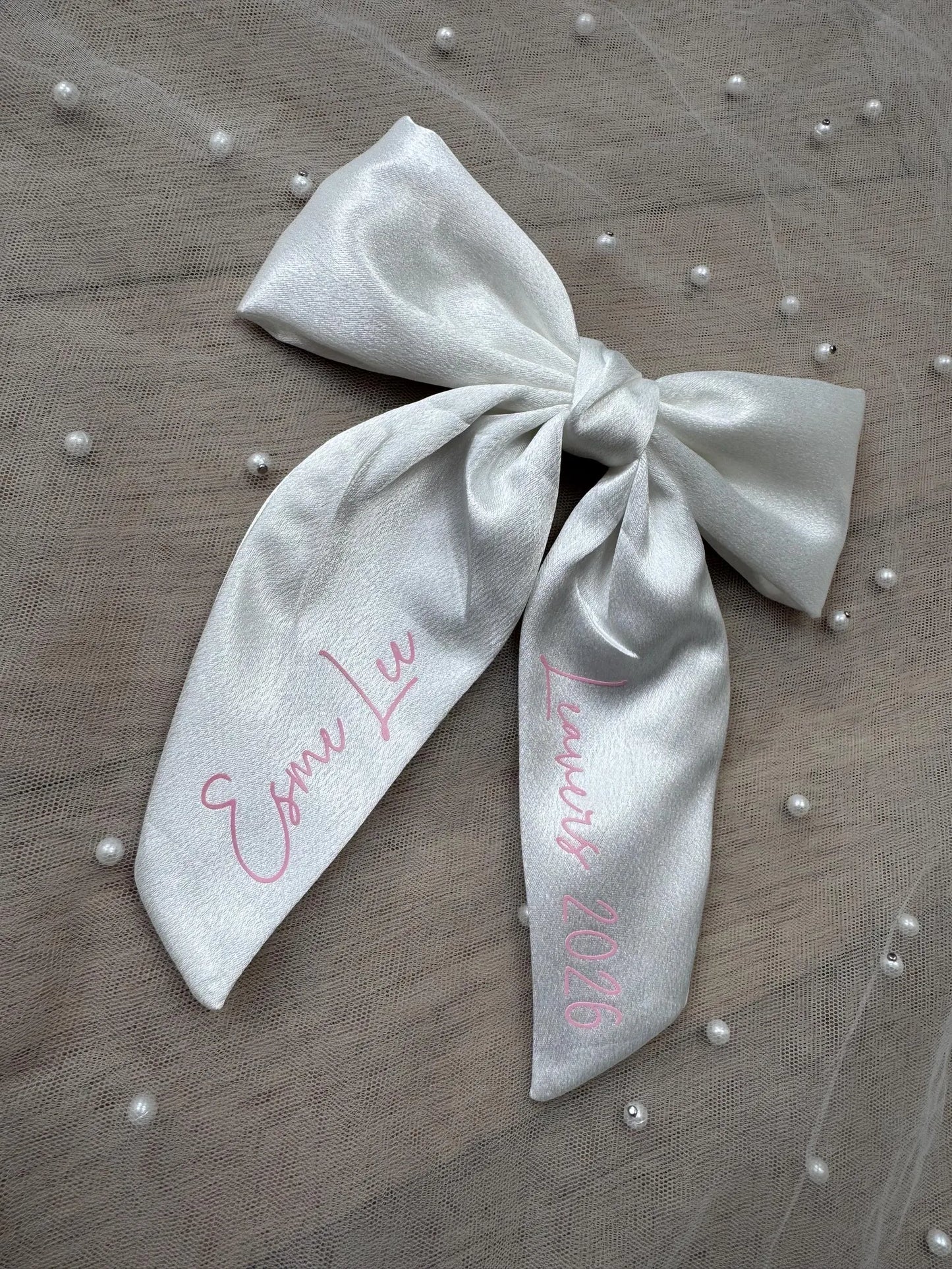 Personalised School Leavers Bow