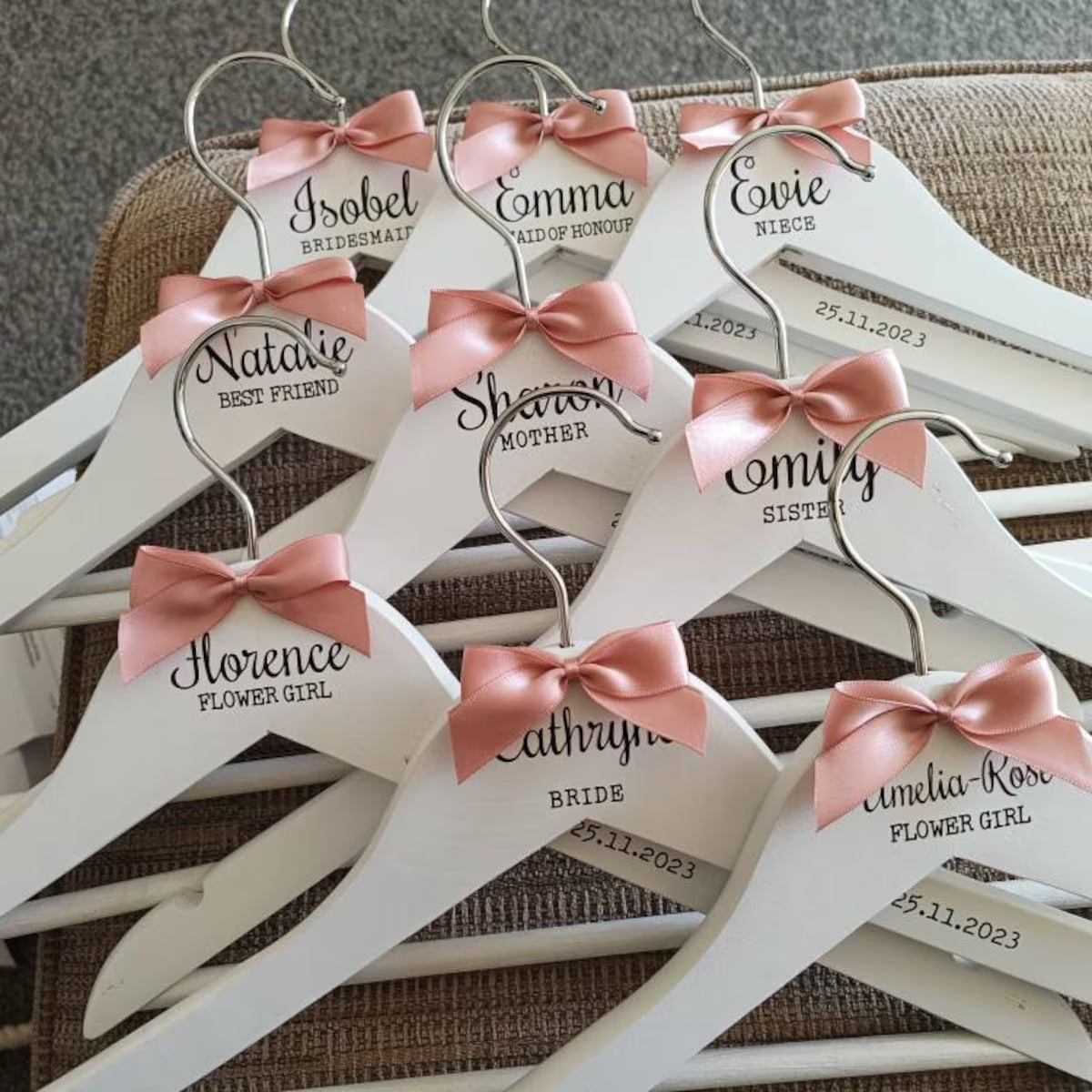 Personalised Script/Typewriter Hanger Vinyl