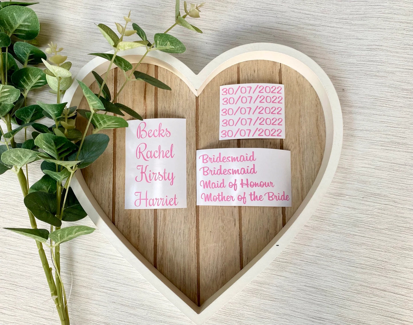 Personalised Script Hanger Vinyl