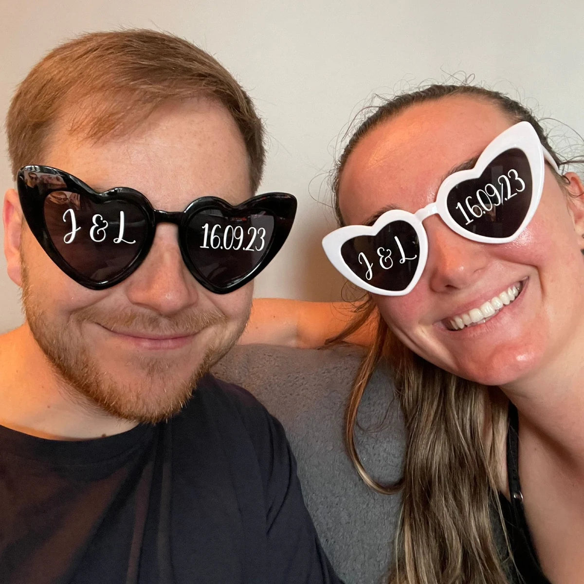 Personalised Initial & Date Sunglasses Vinyl