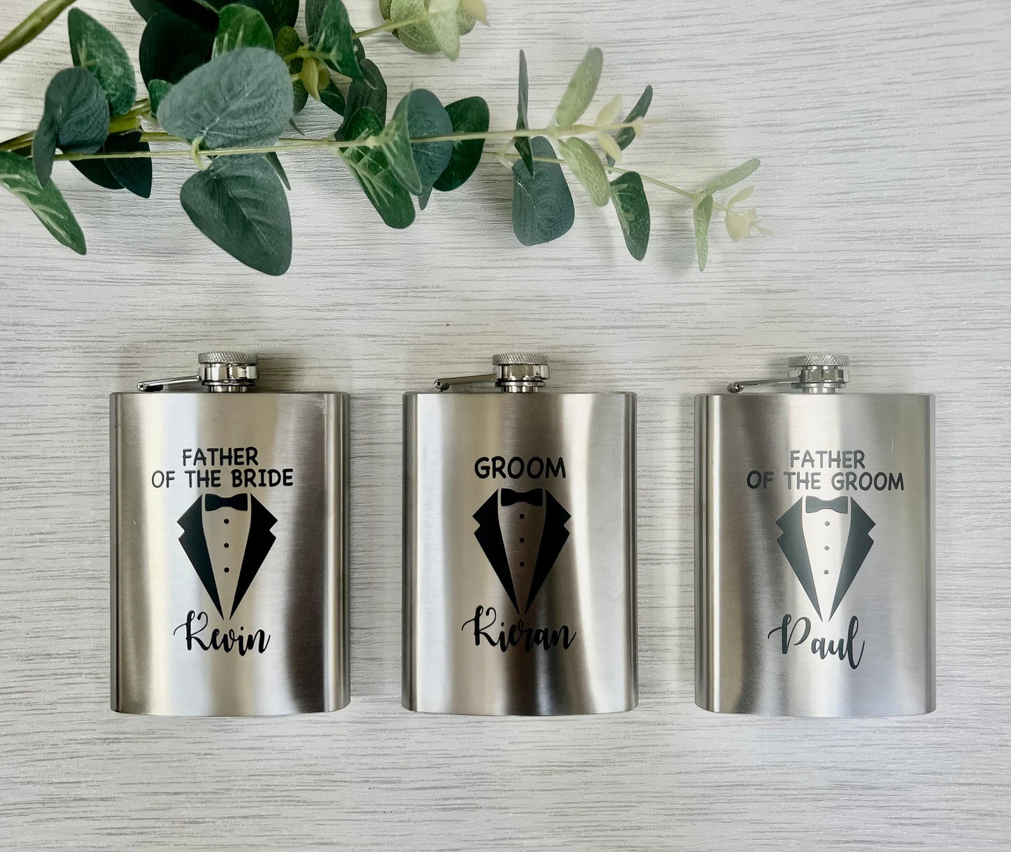 Groomsman hip flask decal