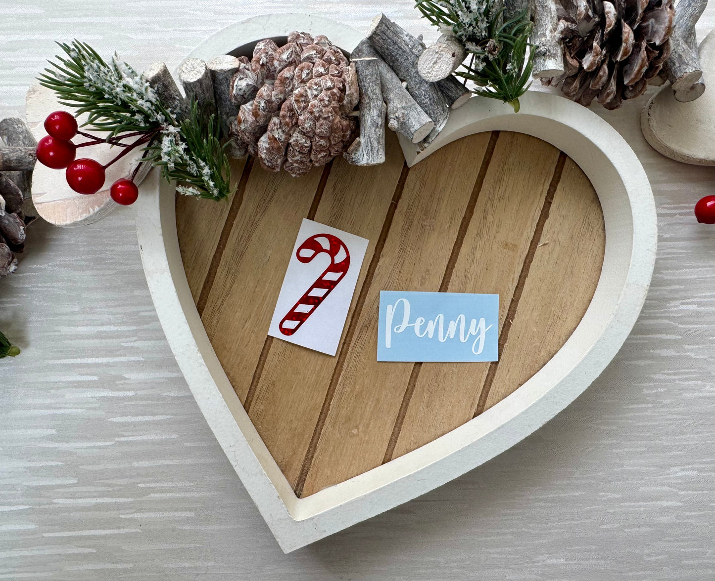 Personalised Candy Cane Sticker