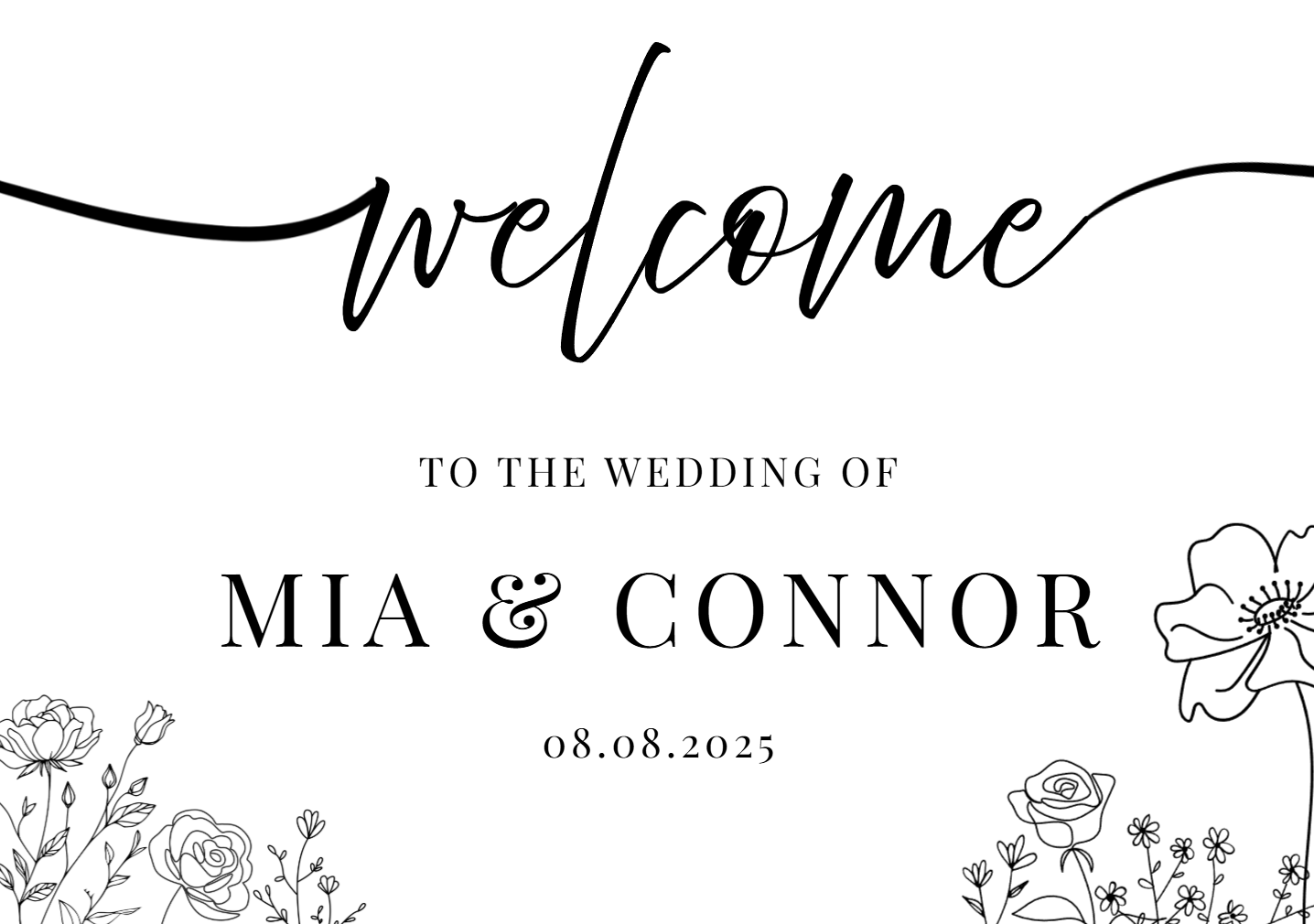 Wedding Welcome - Digital File