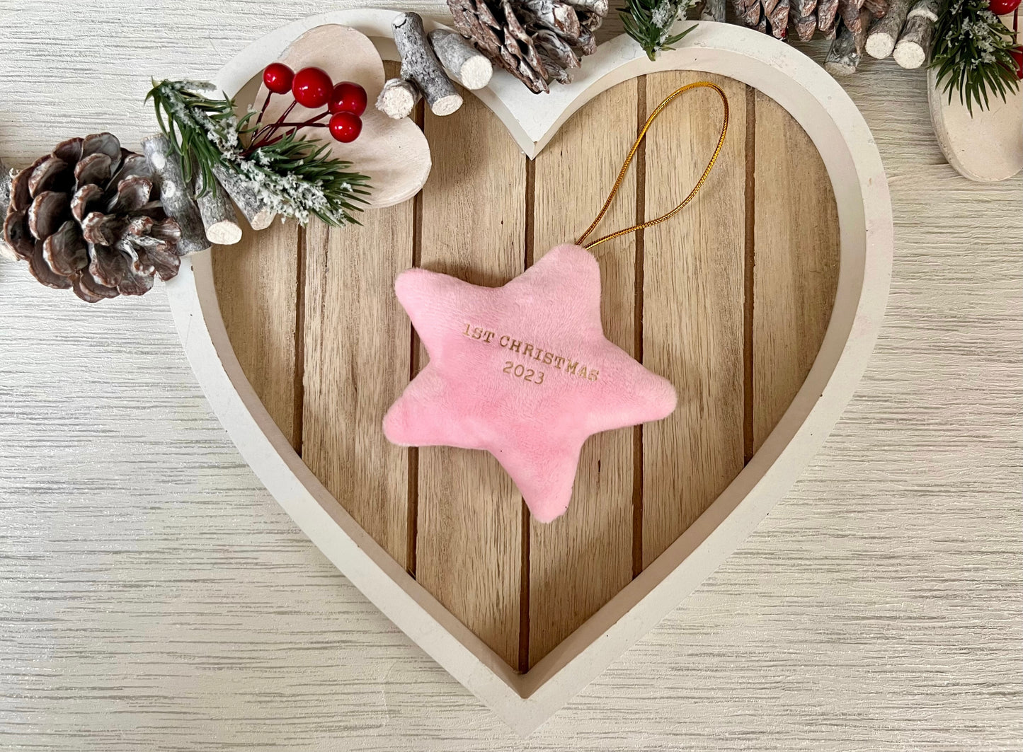 Personalised Plush Star Hanging Decoration