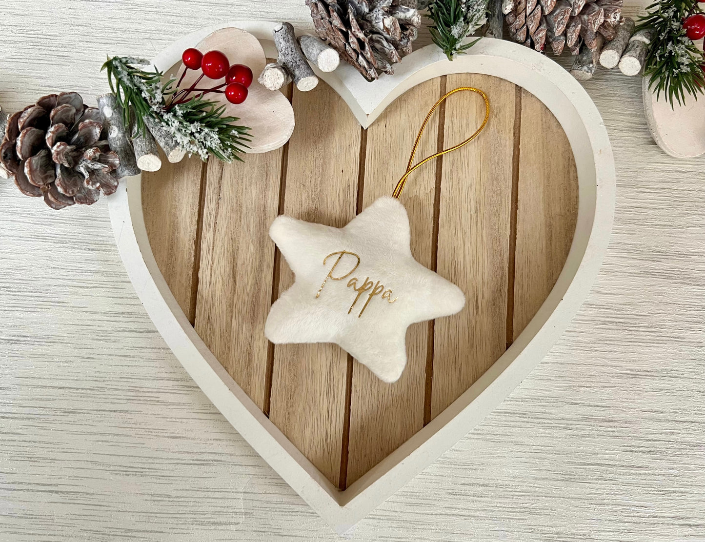 Personalised Plush Star Hanging Decoration
