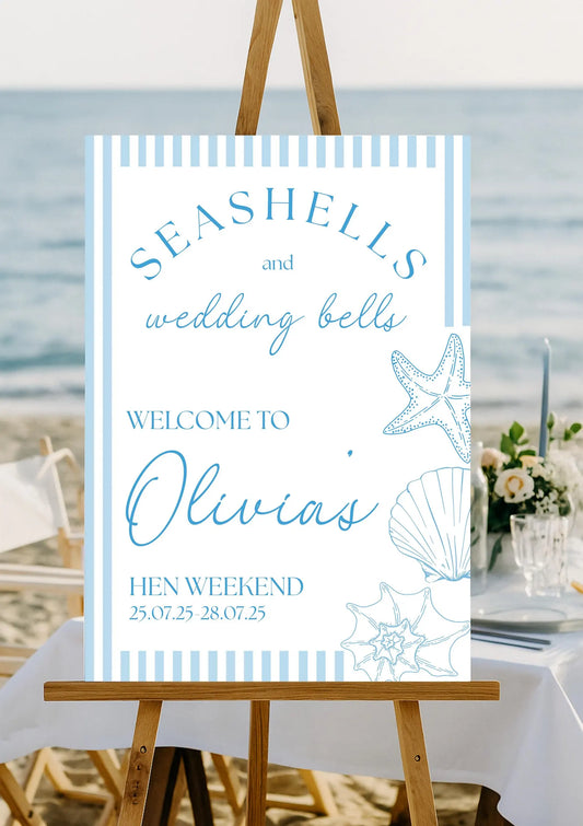 Seashells & Wedding Bells - Digital File
