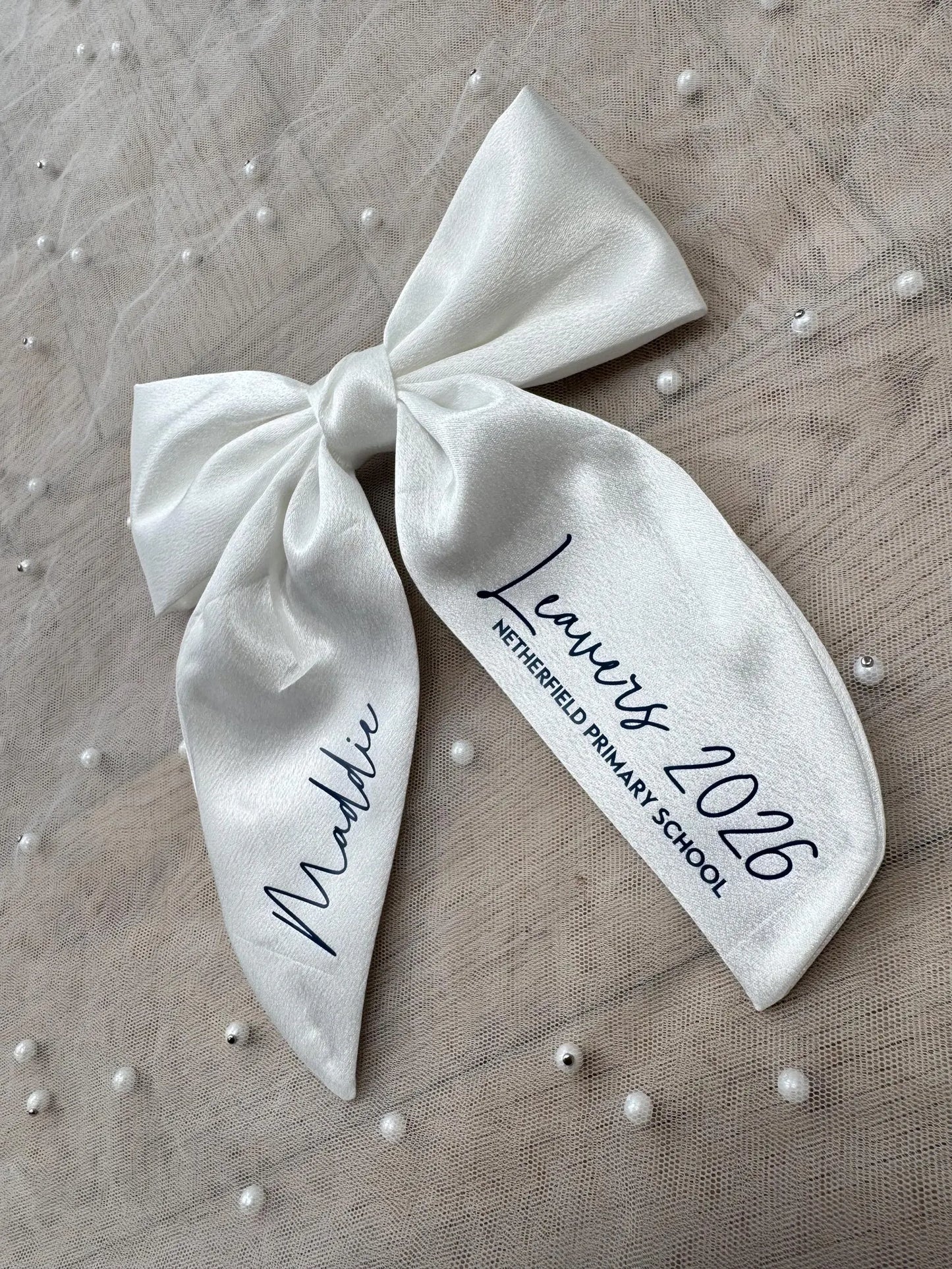 Personalised School Leavers Bow