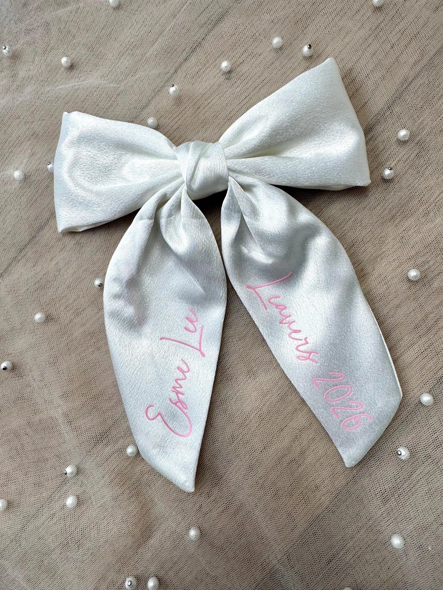 Personalised School Leavers Bow