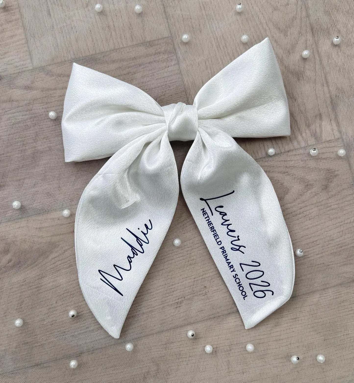 Personalised School Leavers Bow