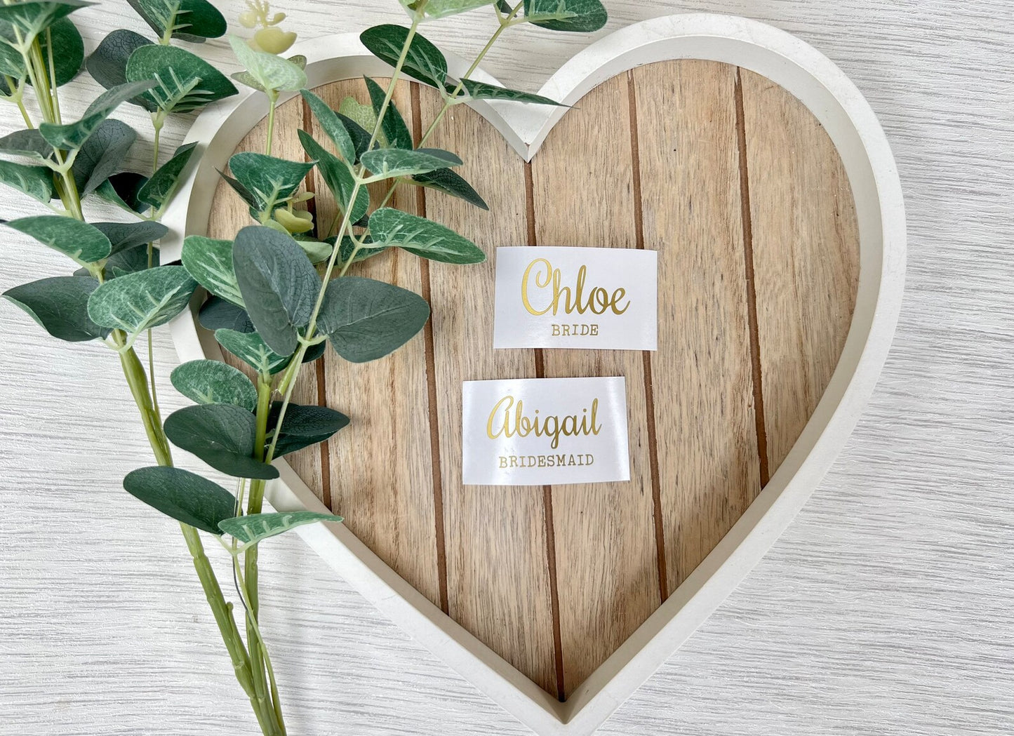 Personalised Script/Typewriter Hanger Vinyl